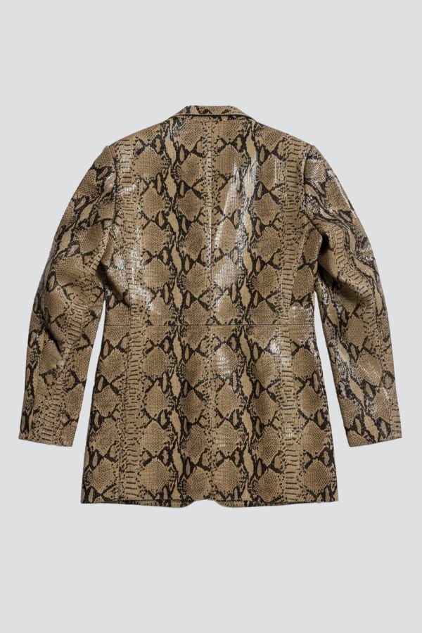 Jovana Markovic Snake Ana Leather Jacket