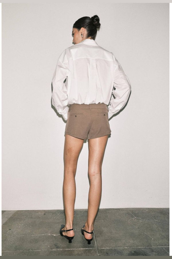 Loucia Cropped Button-Down Shirt