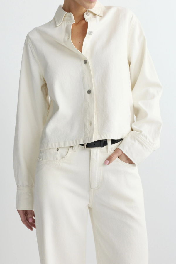 DL 1961 Montauk Shirt - Eggshell Aura