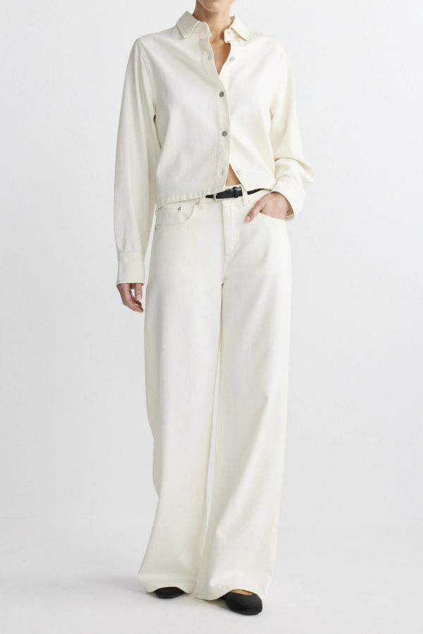 DL 1961 Montauk Shirt - Eggshell Aura