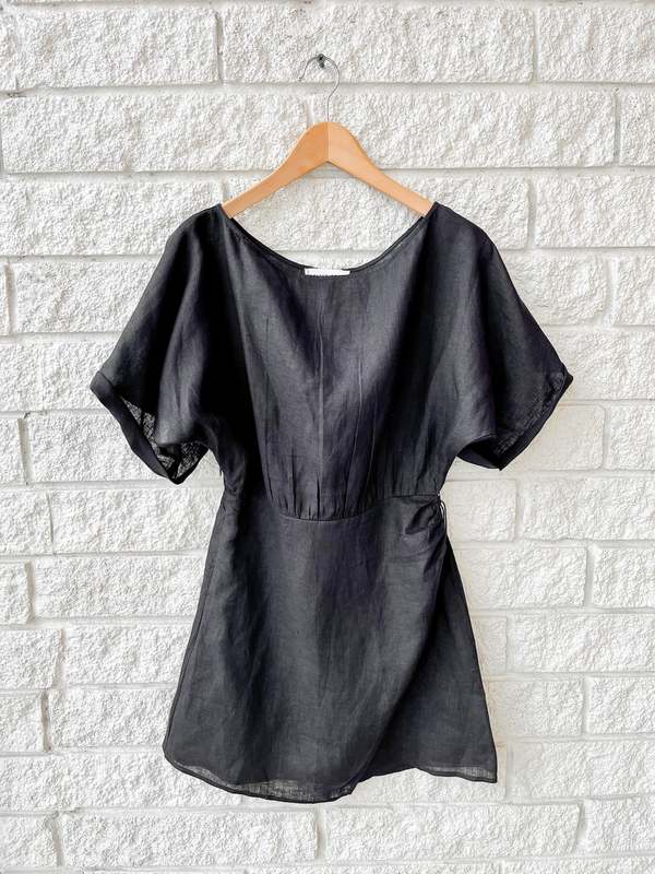 Apiece Apart Sigrun Mini Dress - Black