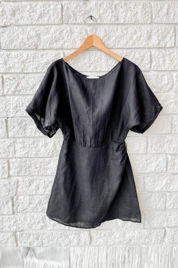 Apiece Apart Sigrun Mini Dress - Black