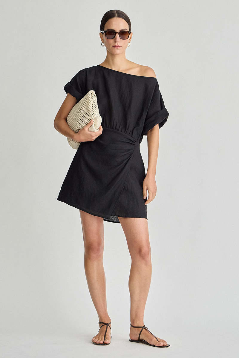 Apiece Apart Sigrun Mini Dress - Black