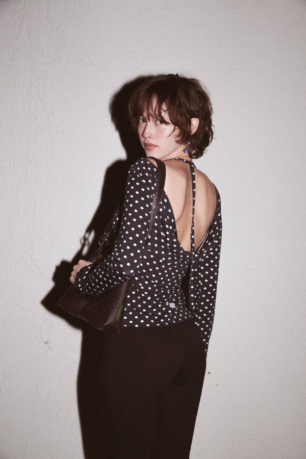 Rat Boi Cowl Back Long Sleeve Top