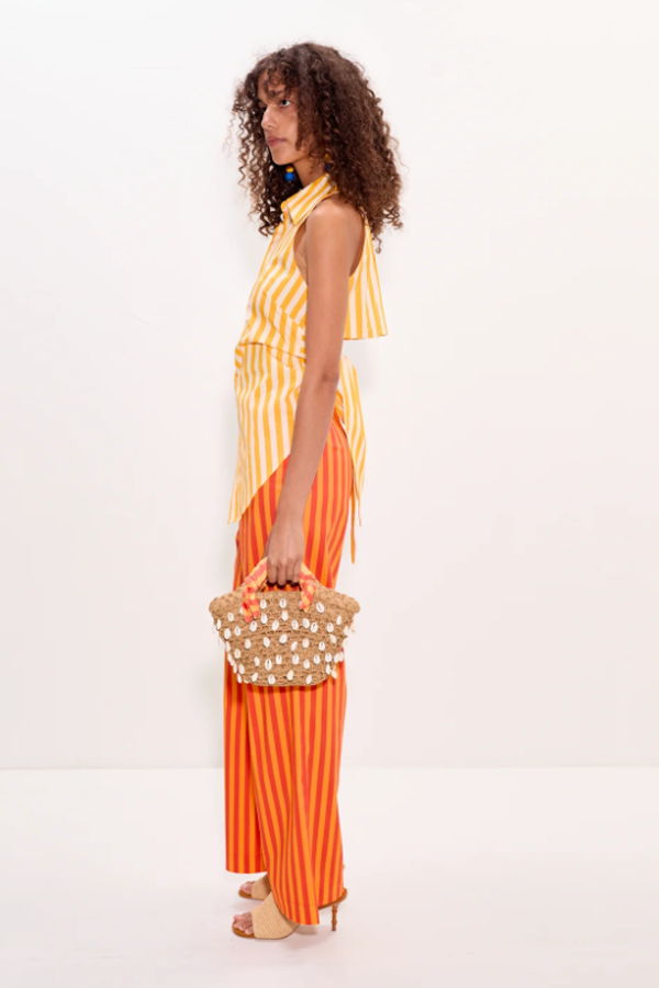 Simon Miller Loch Sleeveless Poplin Button Down Top