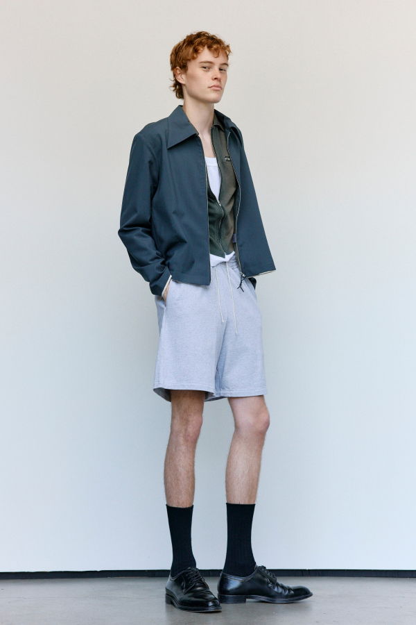 Camiel Fortgens Petrol Wool Fitted Zip Jacket
