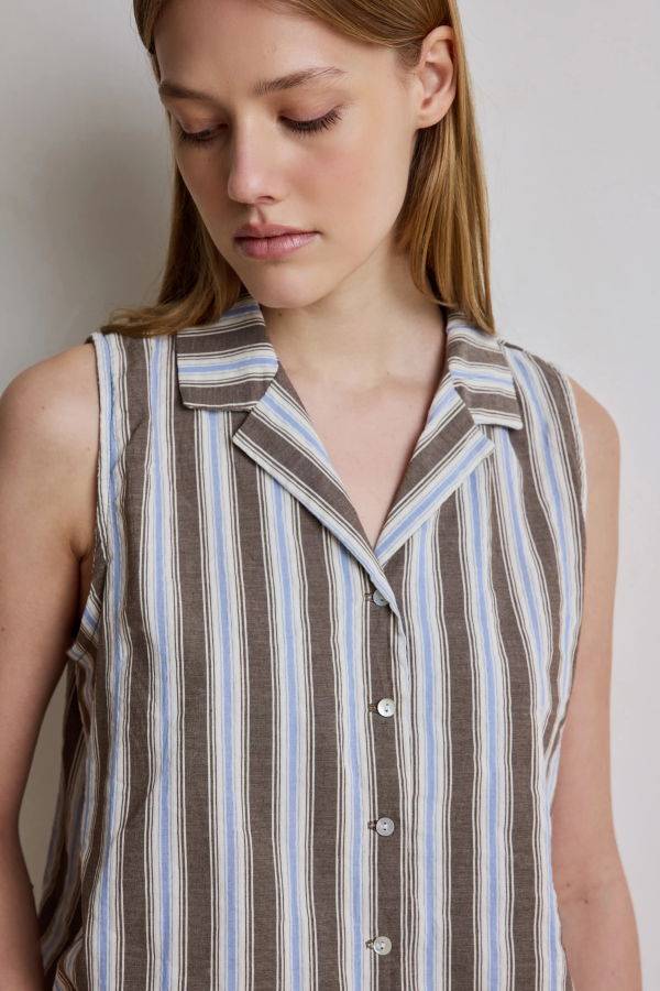 Hod Mimi Shirt - Cedar Stripe