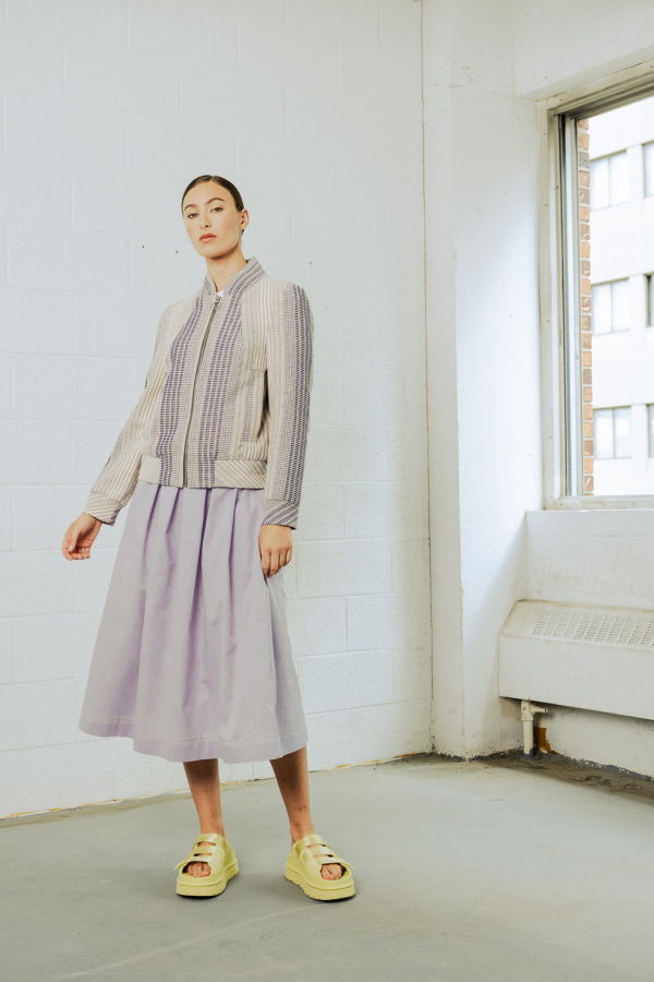 BODYBAG by Jude Pixel Bomber Jacket Jacquard