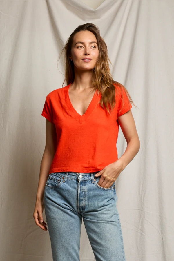 Perfect White Tee Alanis V Neck Tee