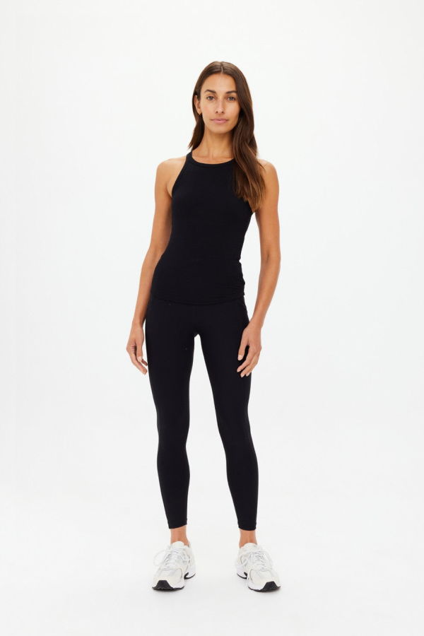 The Upside Asher Racerback Tank Top - Black