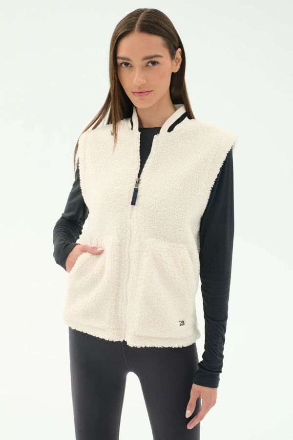 SPLITS 59 Aster Sherpa Vest - Creme