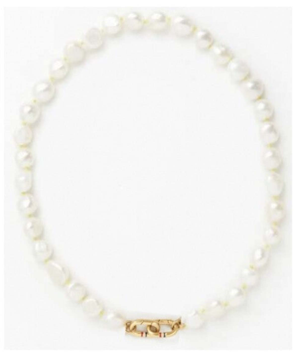 Clare V. Le Pearl Necklace - Gold - Image 2 of 3