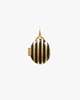 Clare V. Stripe Locket Charm - Gold - Thumbnail 1