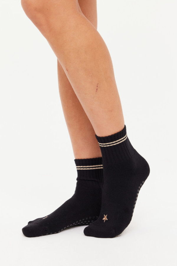 The Upside Celestia Grip Sock - Black