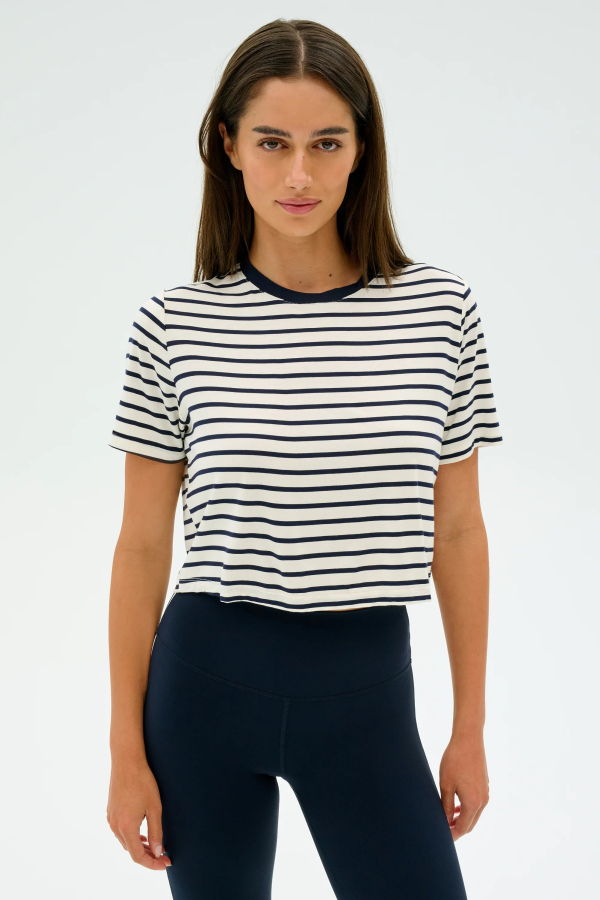 SPLITS 59 Djuna Crop Ringer Tee