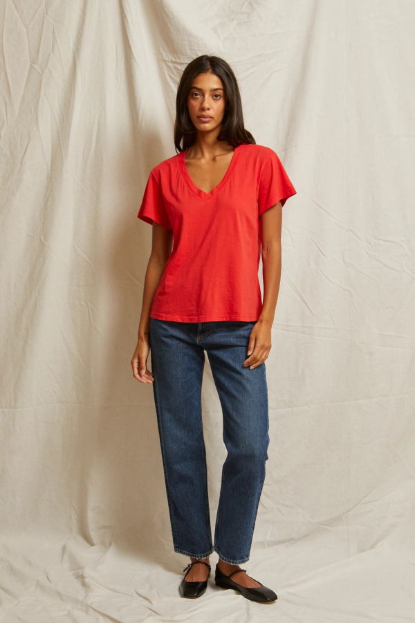 Perfect White Tee Hendrix V Neck Tee