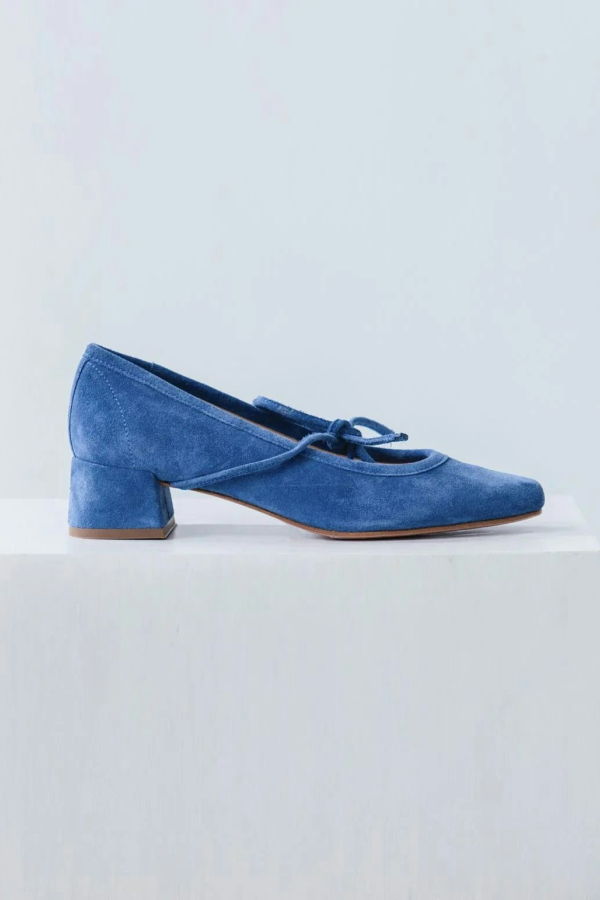 Either/OR Heeled Ballet - Blue