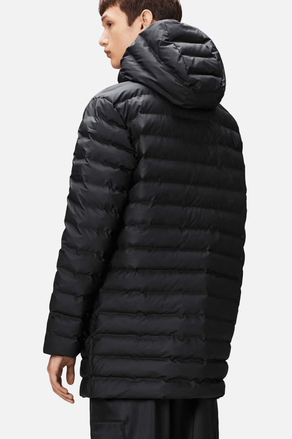 Rains Lohja Long Puffer Jacket - Black