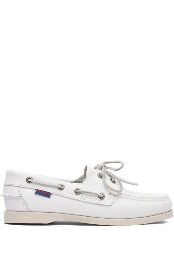 Sebago Docksides Portland Boat Shoes - White