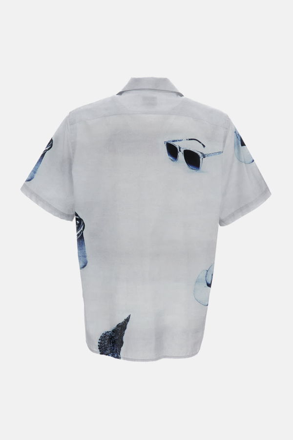 PAUL SMITH Short-Sleeve Shirt With a Print - Gray