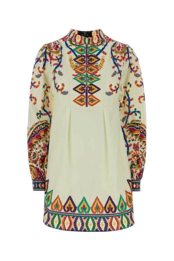 Etro Cream Poplin Dress