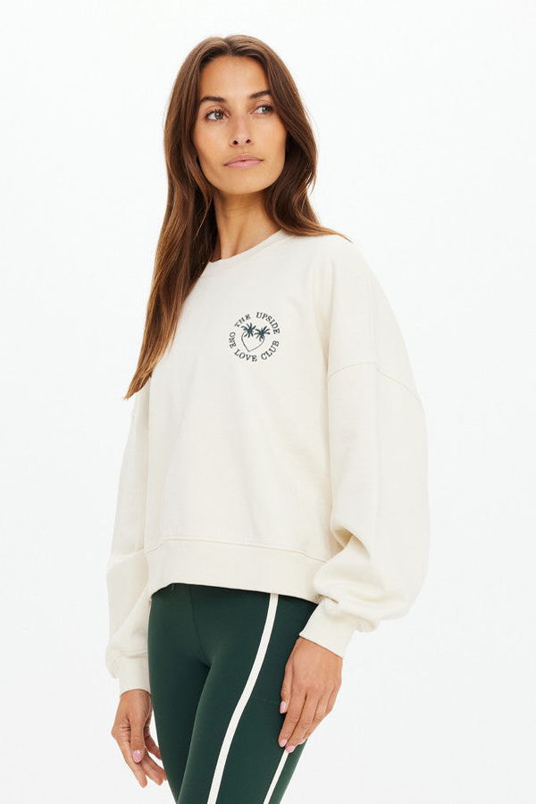 The Upside Molokai Paloma Crew Sweatshirt - Cream