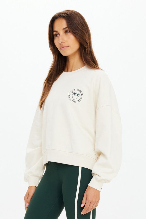 The Upside Molokai Paloma Crew Sweatshirt - Cream