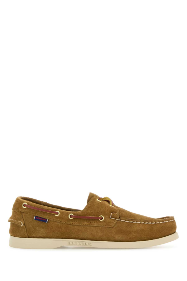 Sebago Biscuit Suede Portland Loafers - Curry