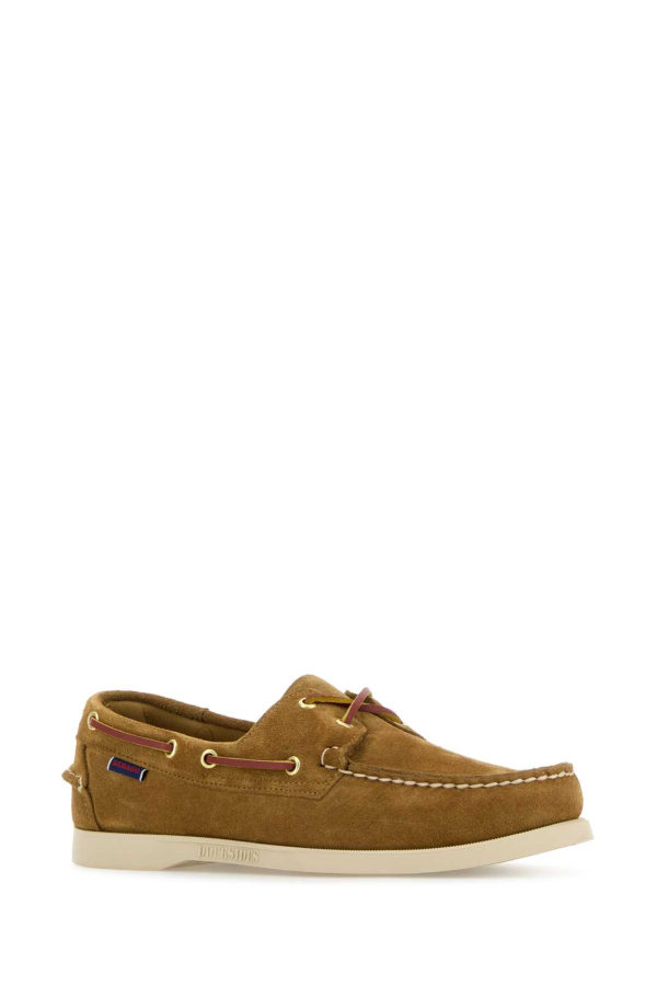 Sebago Biscuit Suede Portland Loafers - Curry