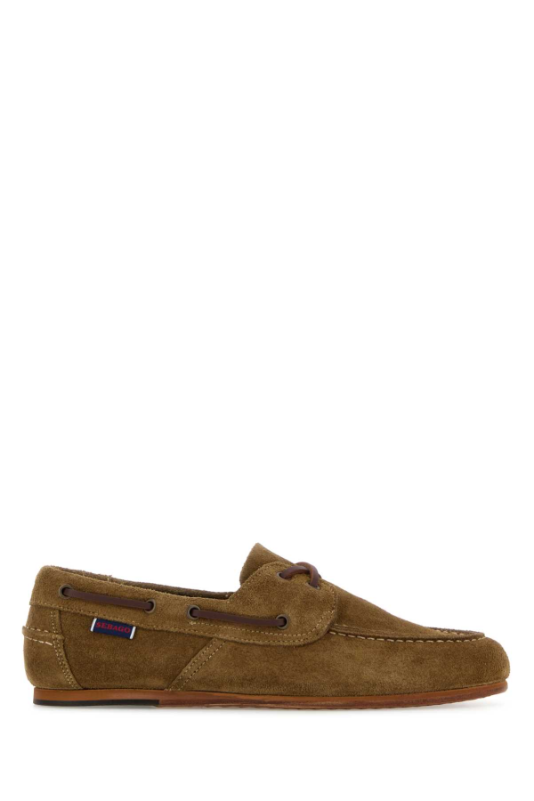 Sebago Brown Suede Owen Loafers - Brown Taupe