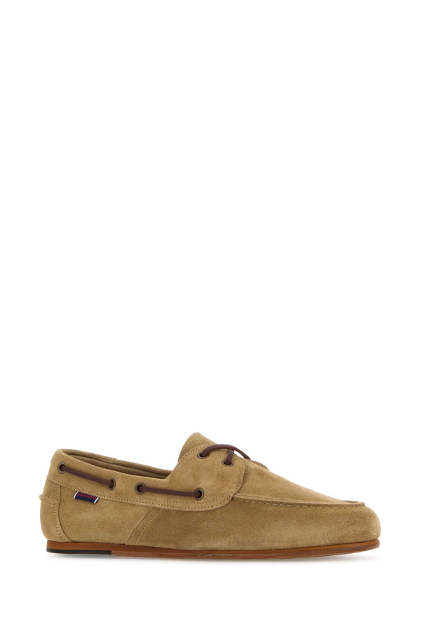 Sebago Cappuccino Suede Owen Loafers - Beige Camel
