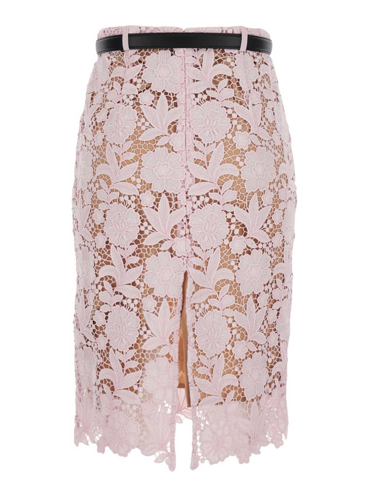 Self-Portrait Pink Lace Dress | Garmentory