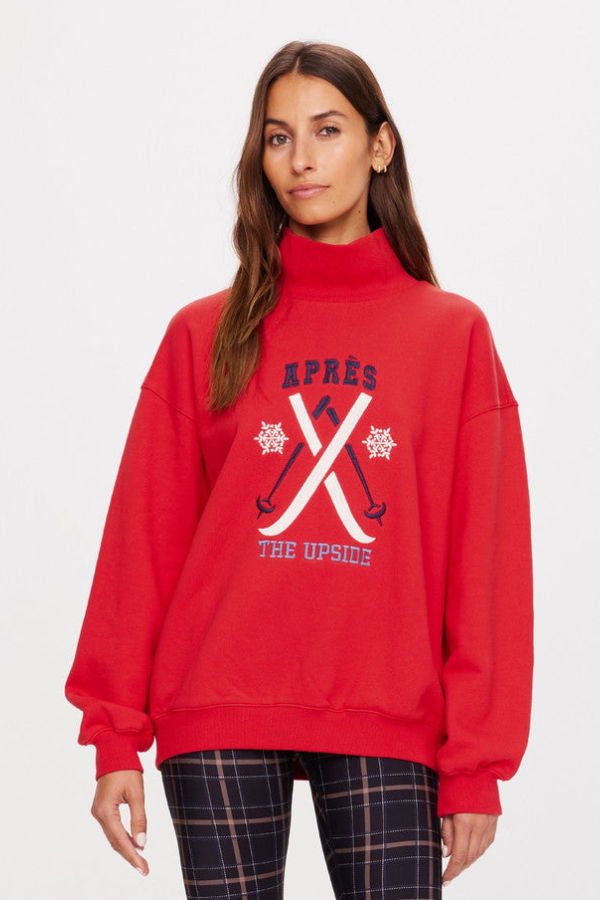 The Upside Off Piste Clementine Crew Sweatshirt - Chilli
