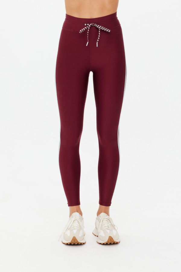 The Upside Oxford 25in Midi Pant - Merlot