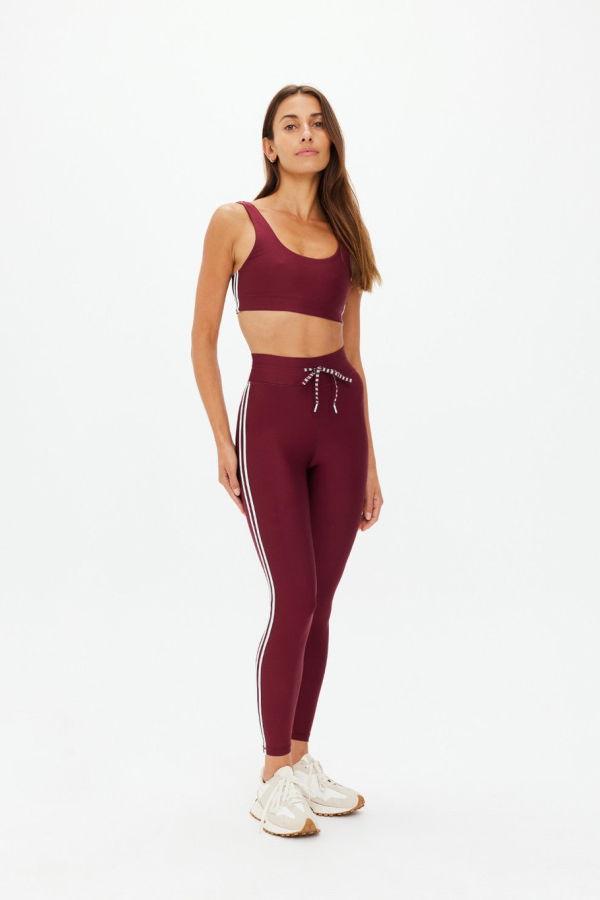 The Upside Oxford 25in Midi Pant - Merlot