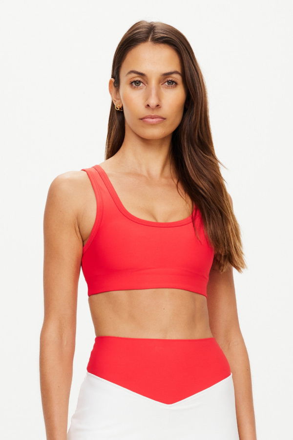 The Upside Pacific Harley Scoop Neck Bra - Roja