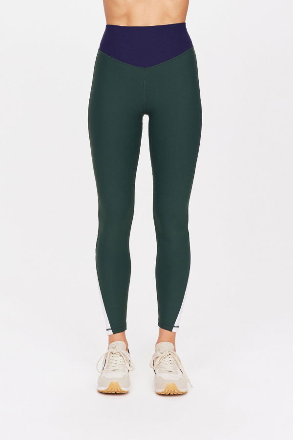 The Upside Playoff 25in High Midi Pant - Green