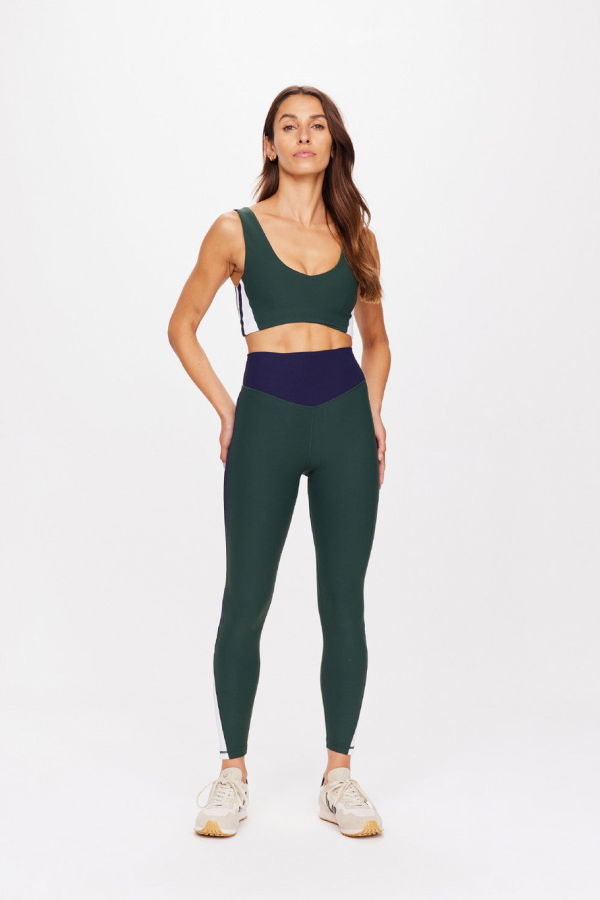 The Upside Playoff 25in High Midi Pant - Green