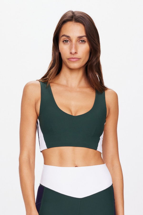 The Upside Playoff Isaac V Neck Bra - Green