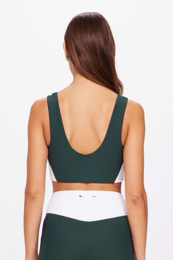 The Upside Playoff Isaac V Neck Bra - Green