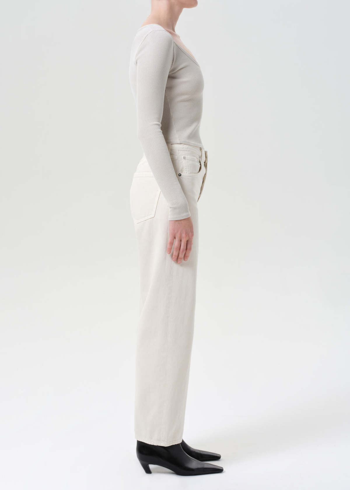 AGOLDE Ren Jeans - Brown Rice - Image 4 of 7