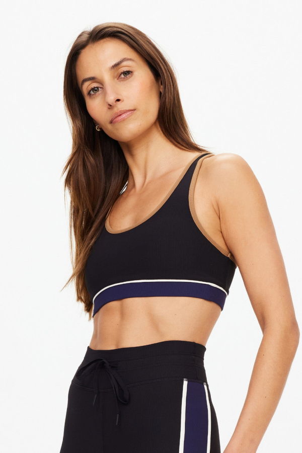 The Upside Revolver Jade Racerback Bra - Black