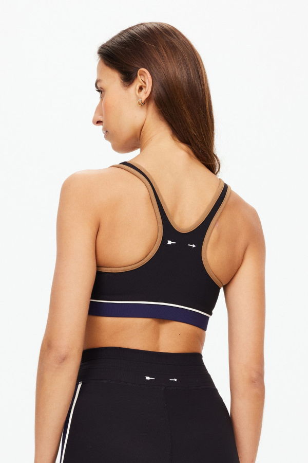 The Upside Revolver Jade Racerback Bra - Black