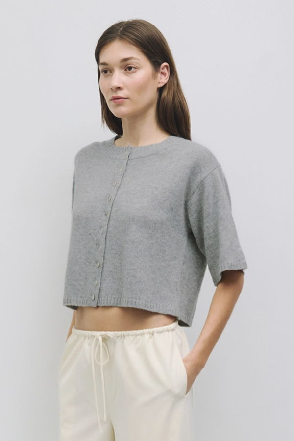 WAVEKELLY Stacey Cardigan - Heather Grey