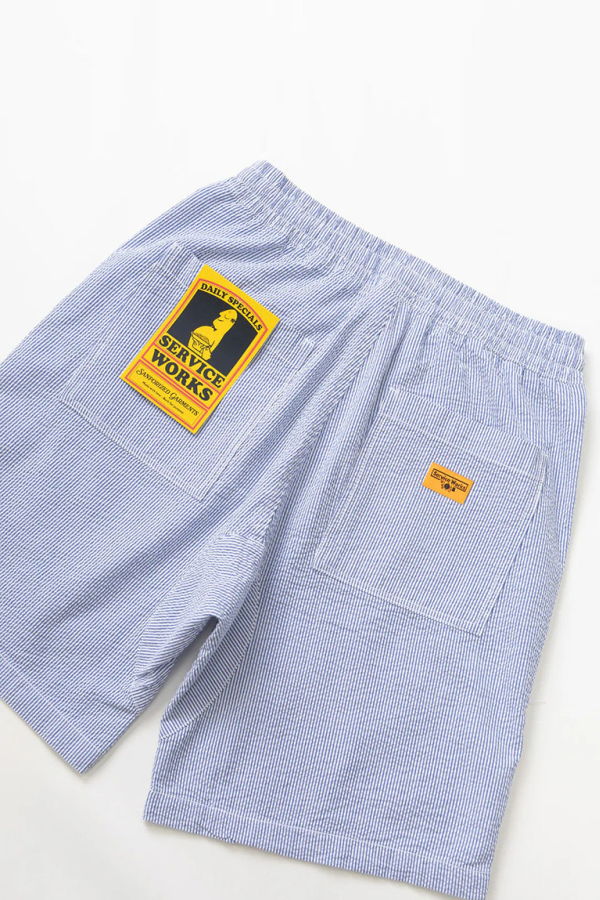 Service Works Seersucker Chef Shorts