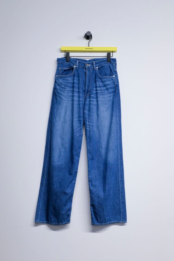The Letters Used Washed Cotton Denim 5 Pocket Pants