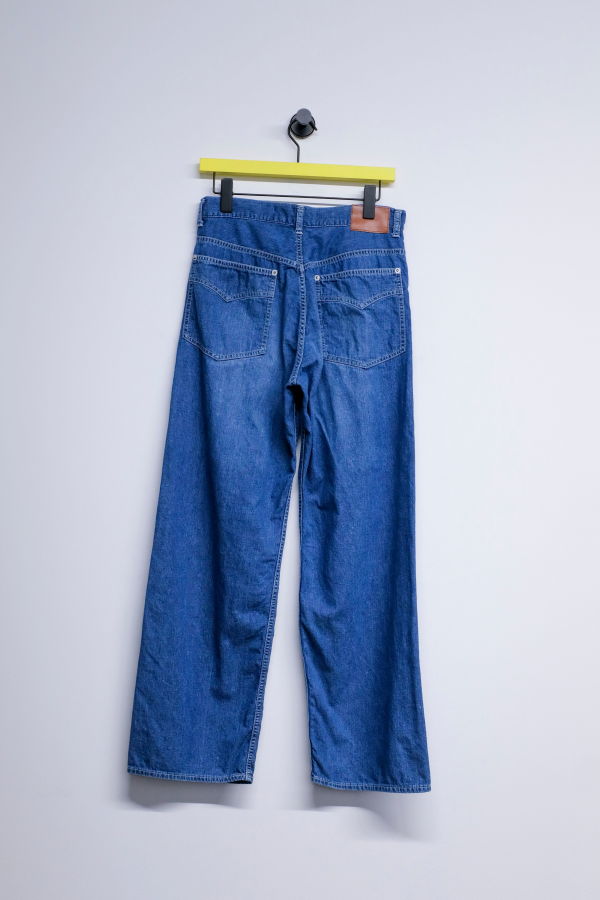 The Letters Used Washed Cotton Denim 5 Pocket Pants