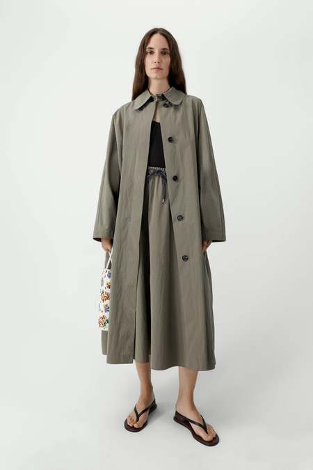 Cristaseya Cotton-Linen Oversized Trench | Garmentory