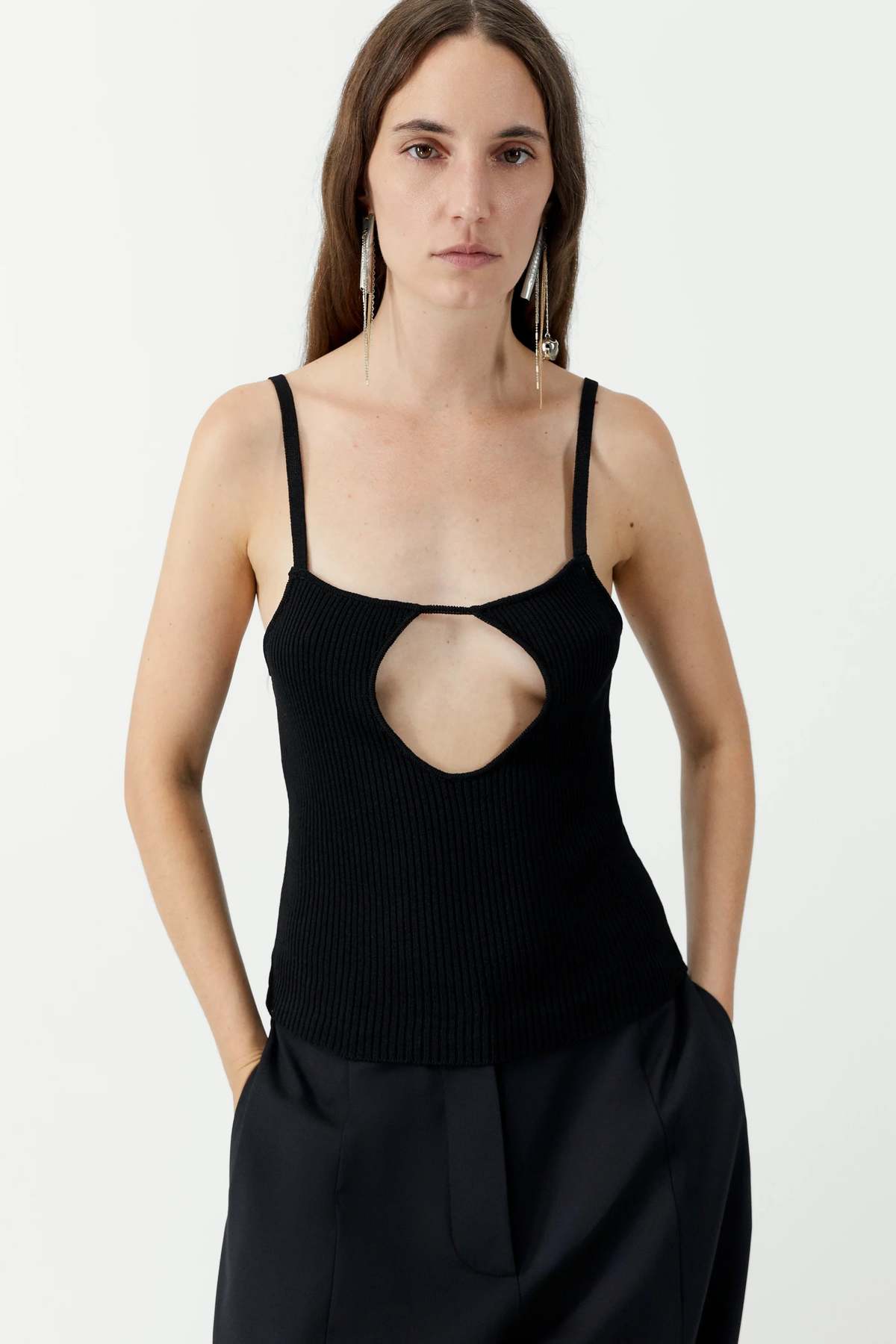 Cordera Cut Out Top - Black - Image 2 of 4