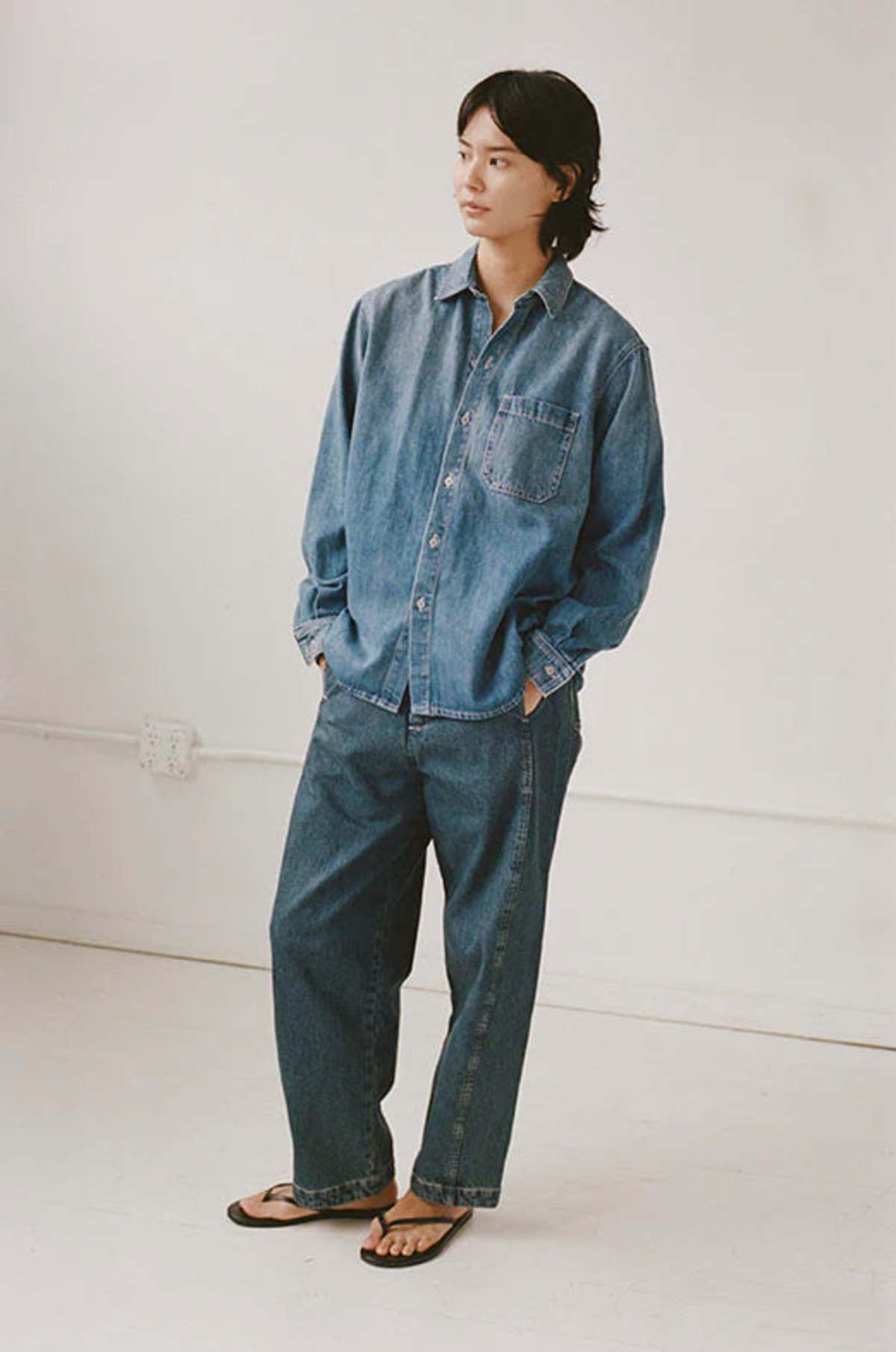 Shaina Mote Denim Pocket Shirt - Image 2 of 6